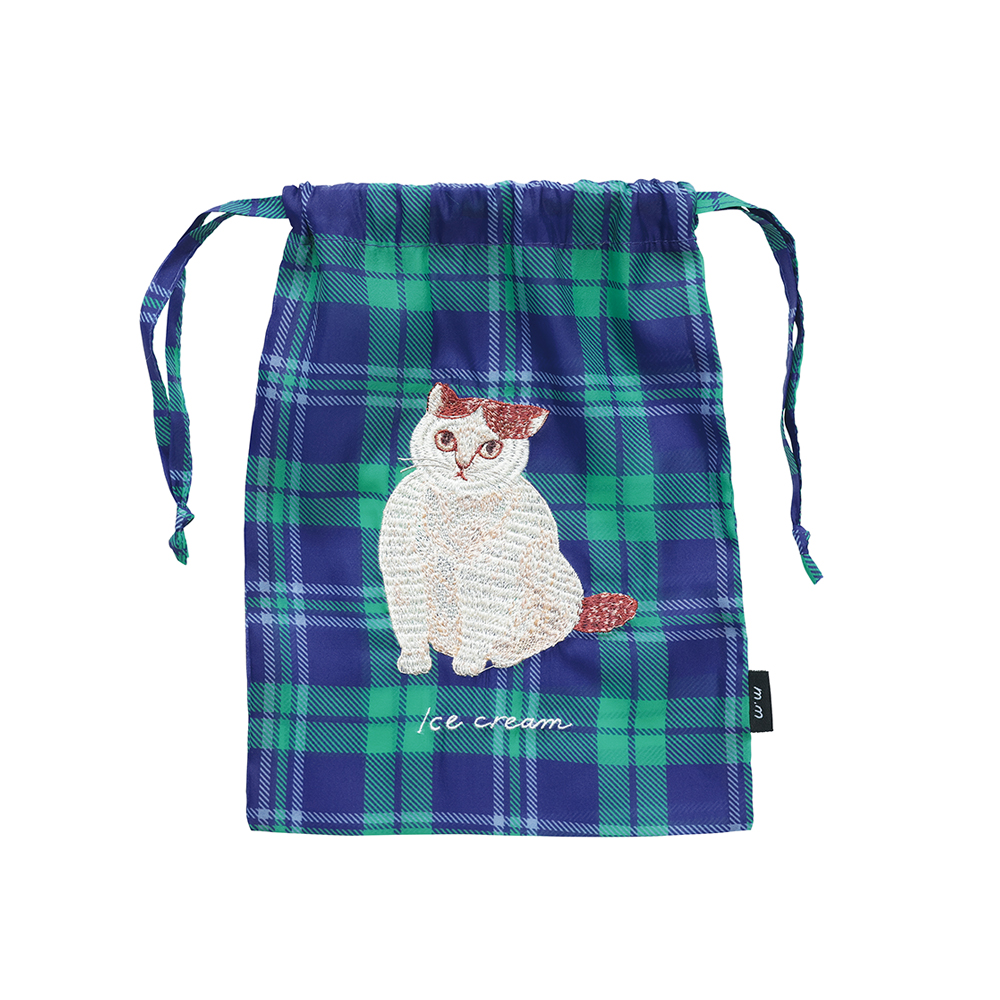 Matsuo Miyuki Sheer Drawstring pouch Momo