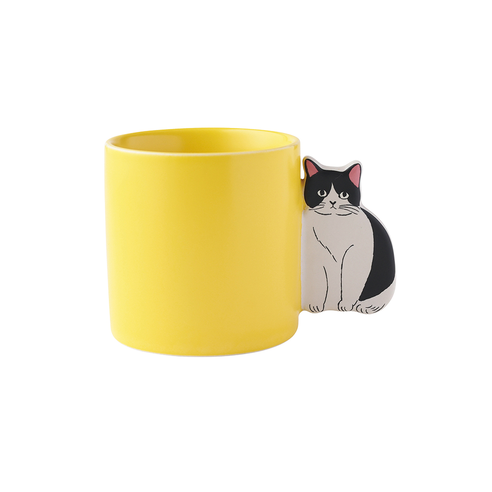 Matsuo Miyuki Cat handle mug Pepper