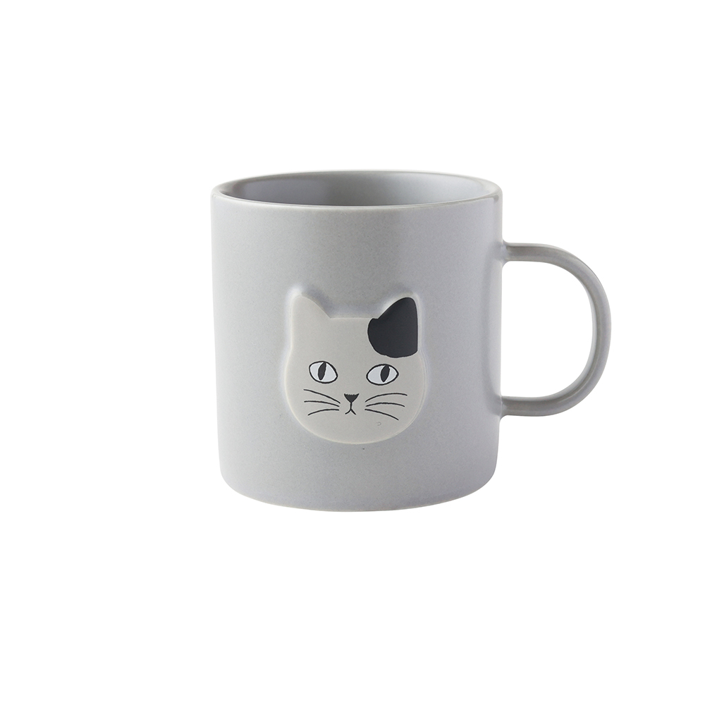 Matsuo Miyuki Cat Face mug Ivory
