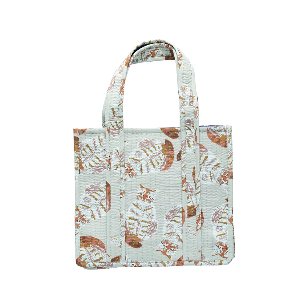 Matsuo Miyuki Indian Quilted Bag S Noisettes