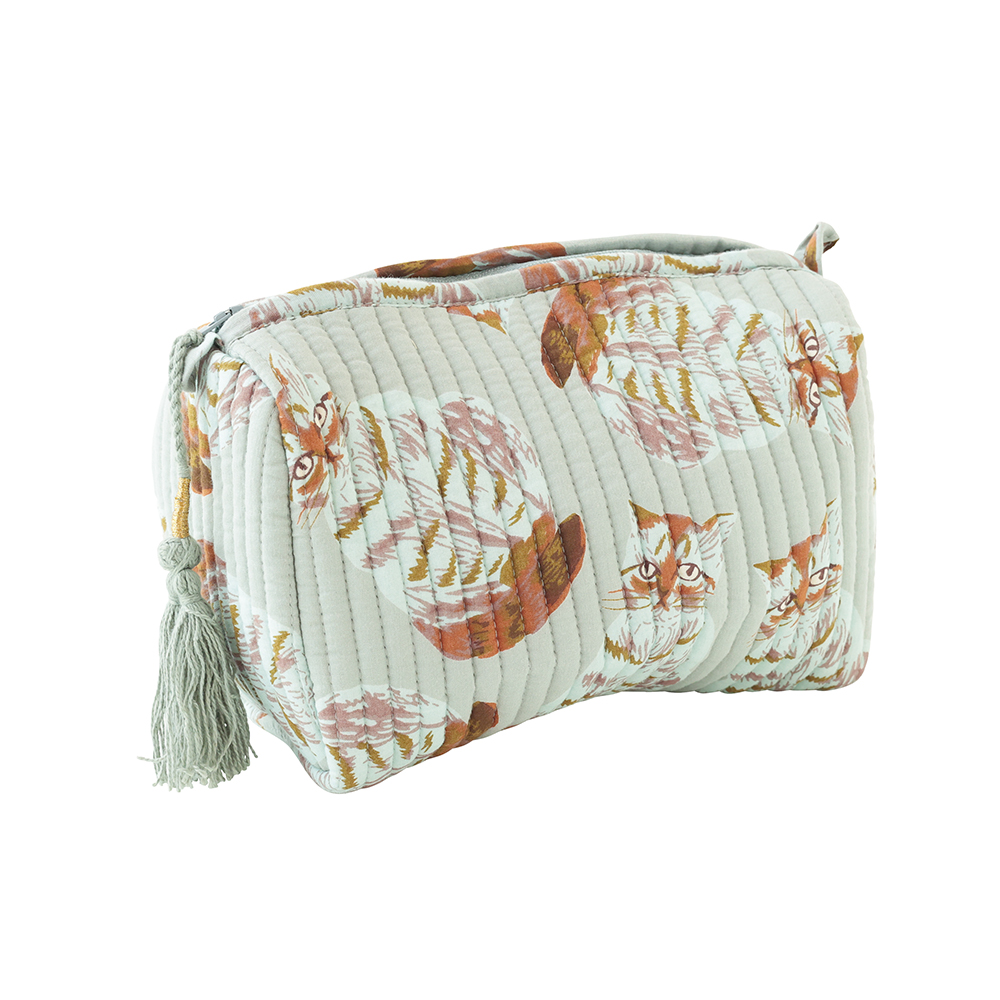 Matsuo Miyuki Indian Quilted Pouch Noisettes