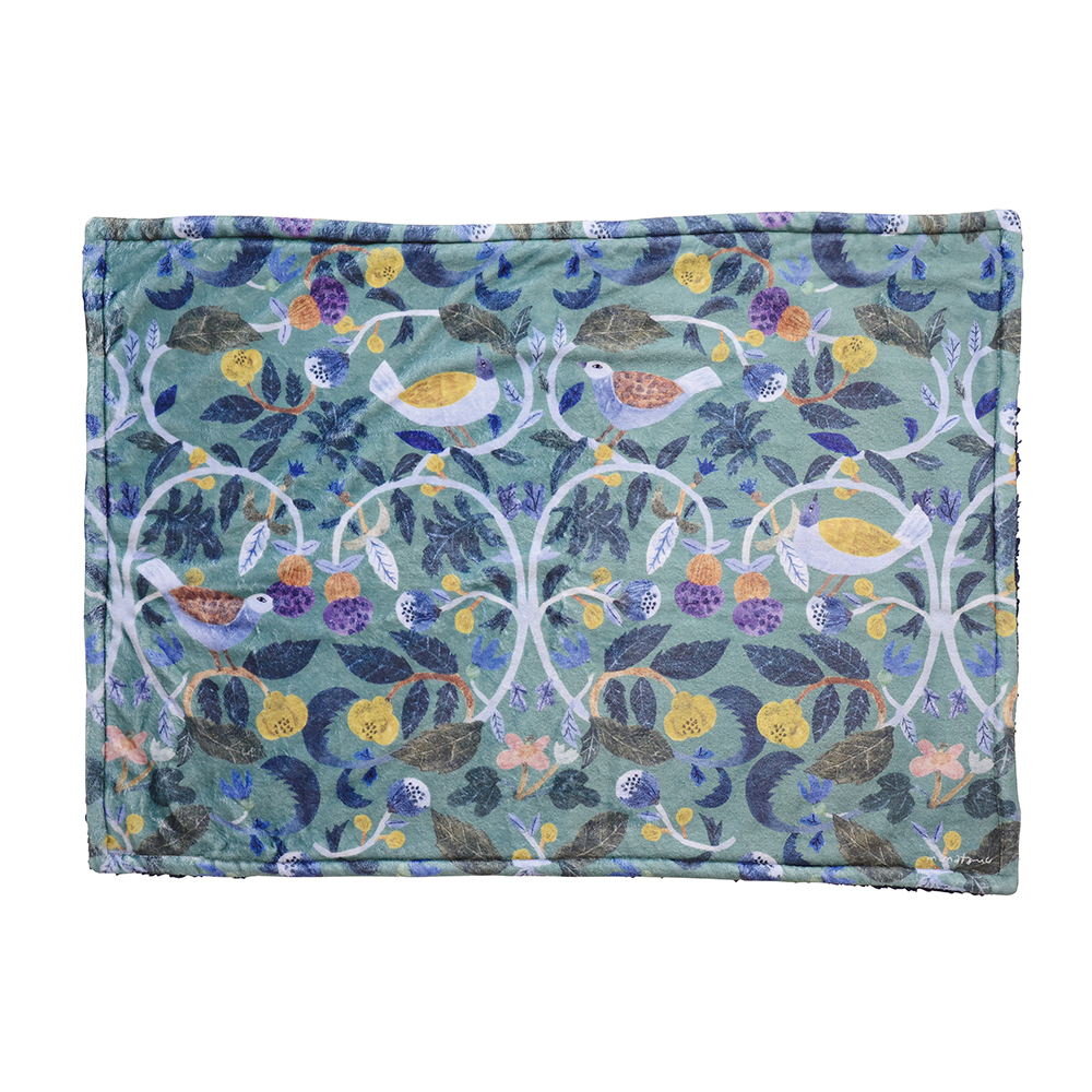 Matsuo Miyuki Boa Blanket Plants-Bird