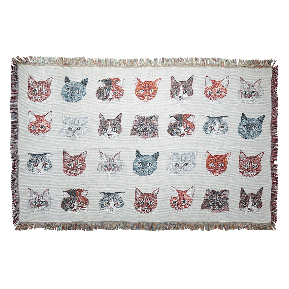 Matsuo Miyuki Tapestry rug Cat Face