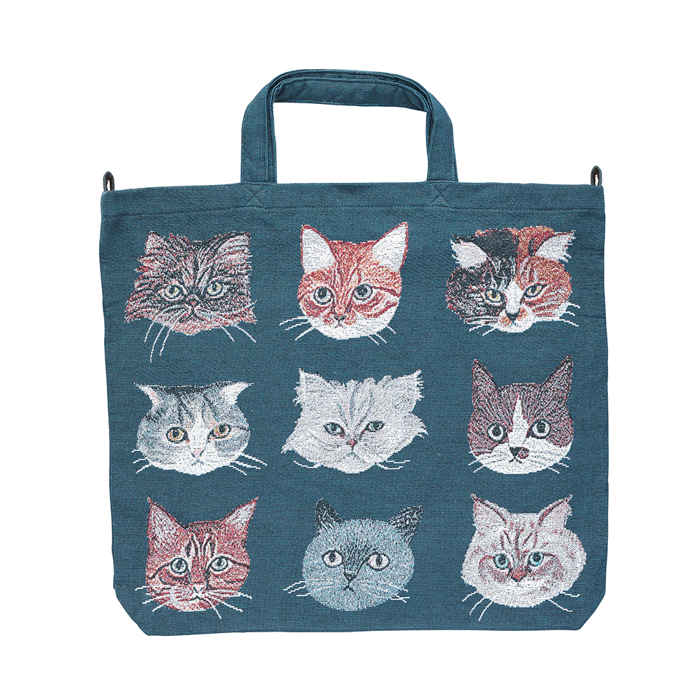 Matsuo Miyuki Tote bag Cat Face-NV