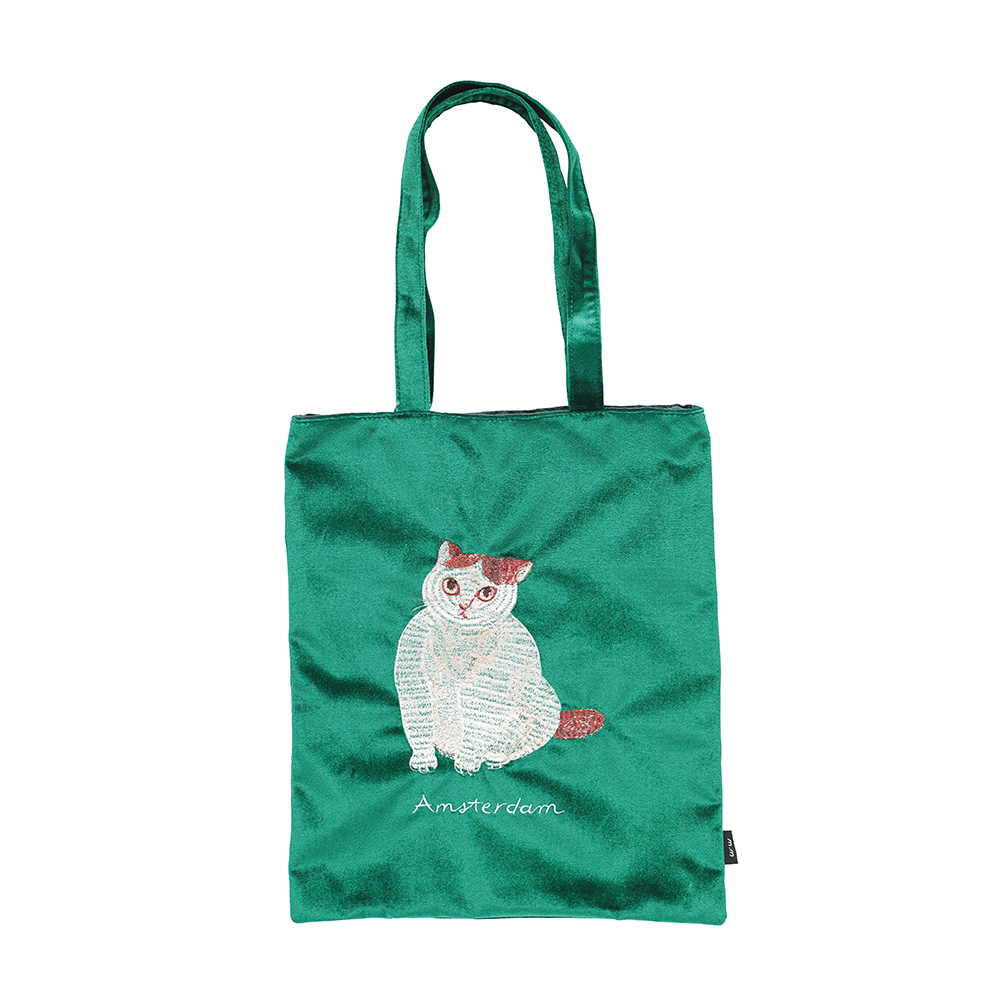 Matsuo Miyuki Velour Rectangle tote bag Momo