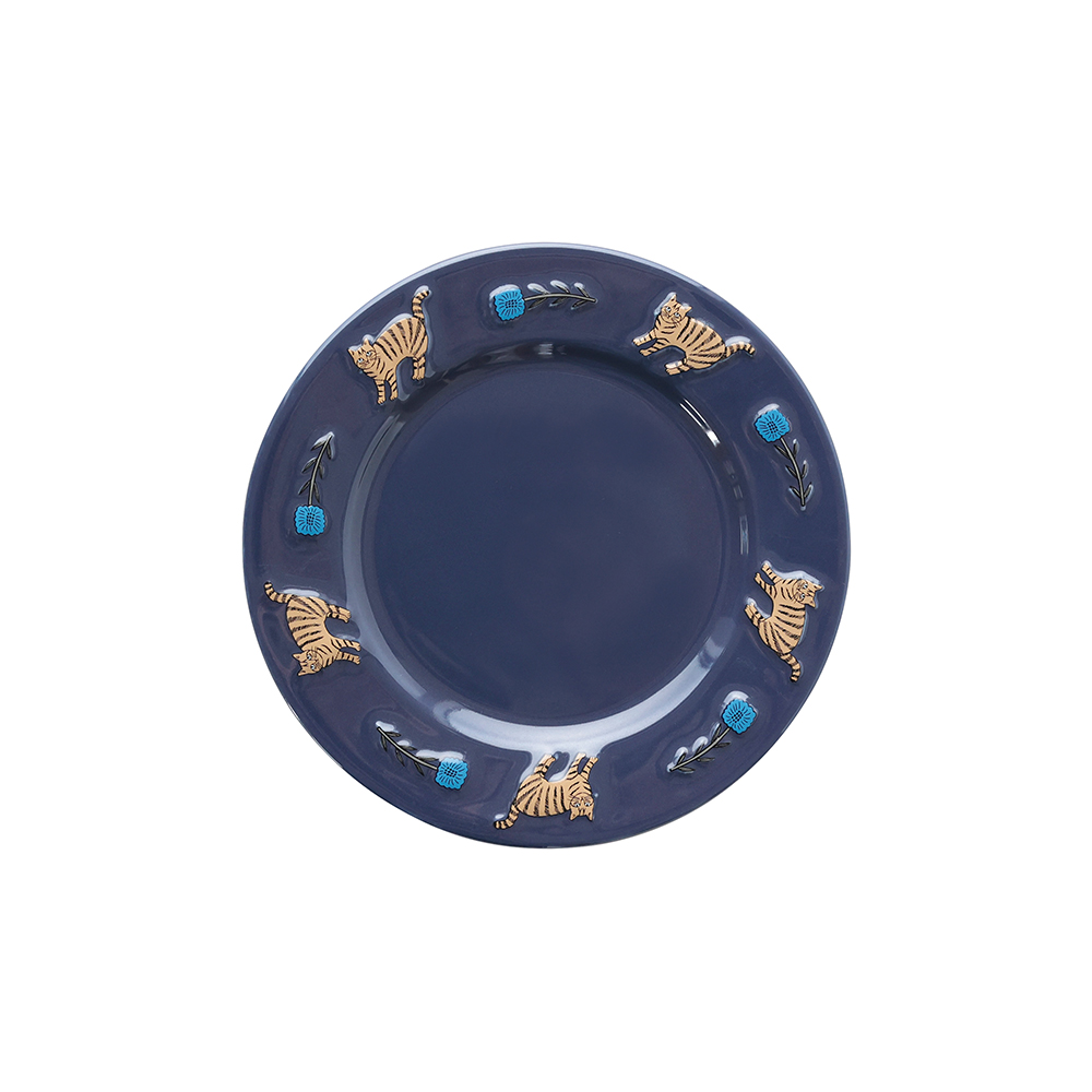 Matsuo Miyuki Round plate Noisettes