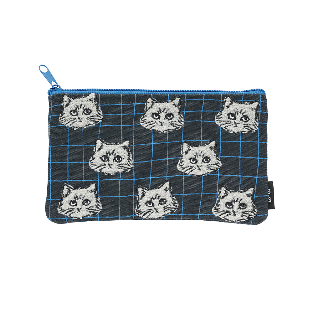 Matsuo Miyuki Moco check Flat pouch Chloe