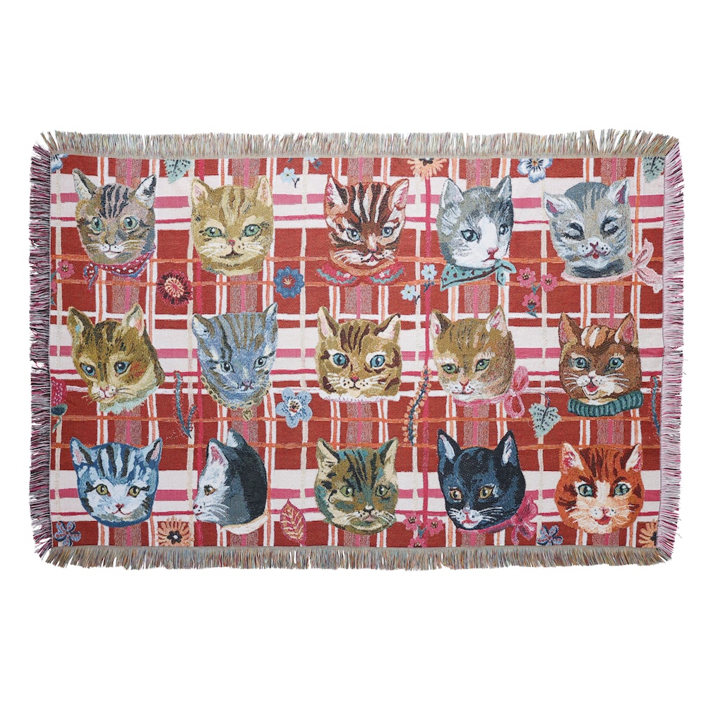 Nathalie Lete Tapestry Rug Cats