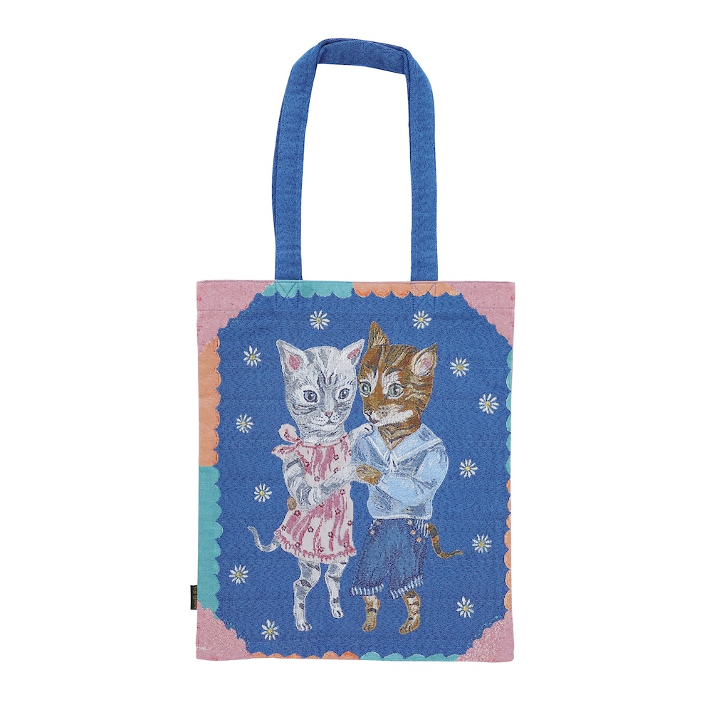 Nathalie Lete Rectangle tote bag Dance cats