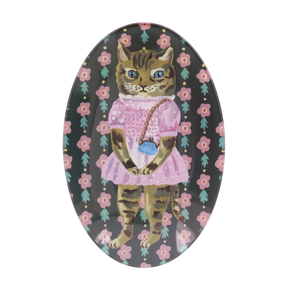 Nathalie Lete Glass Oval plate Maya