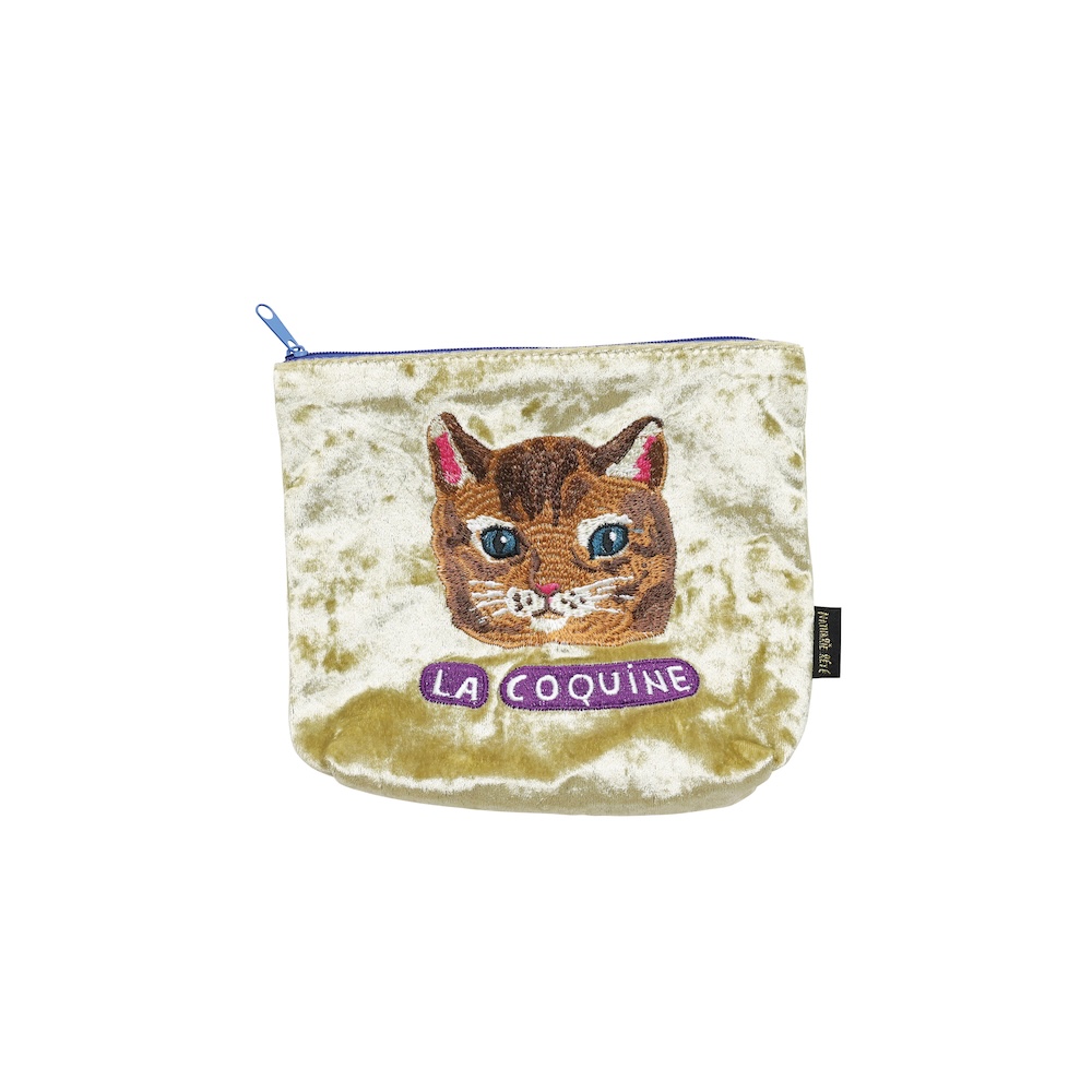 Nathalie Lete Velour pouch Maya