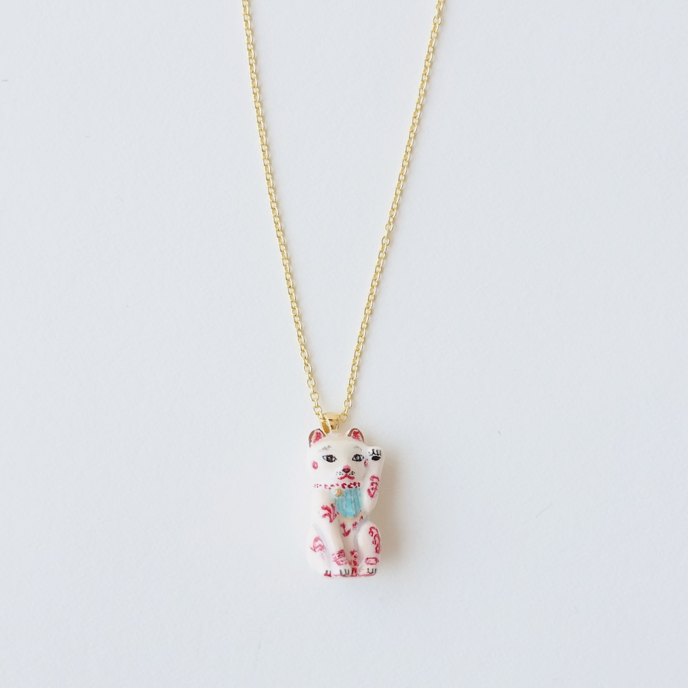 【11月16日受注締切/順次入荷】Nathalie Lete Necklace Lucky cat