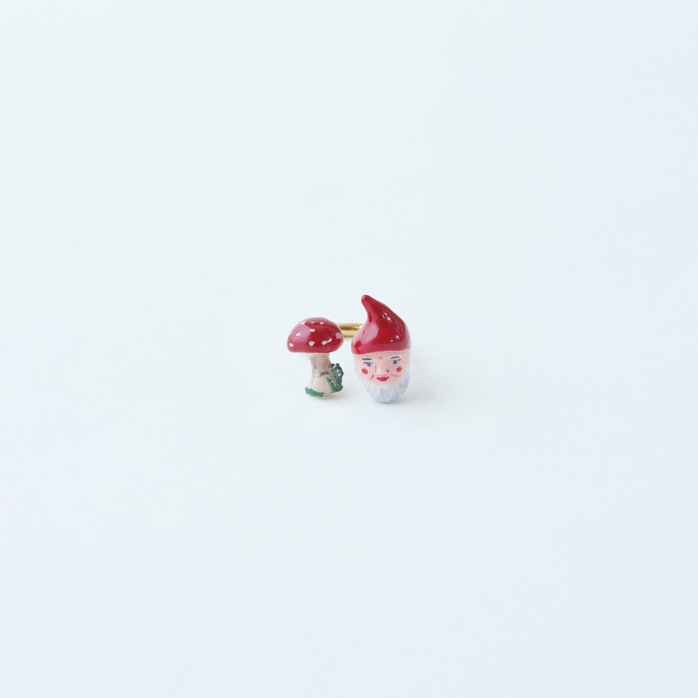 【11月16日受注締切/順次入荷】Nathalie Lete Two motifs ring Dwarf Size:13