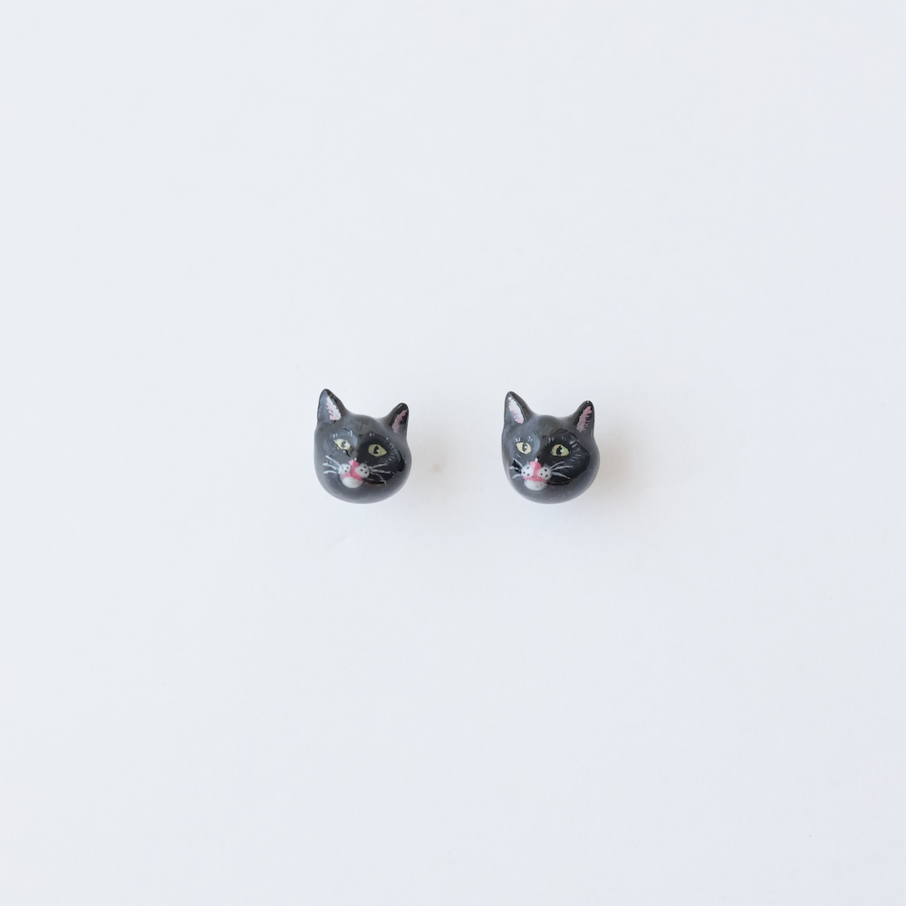 【11月16日受注締切/順次入荷】Nathalie Lete Pierce Black cat