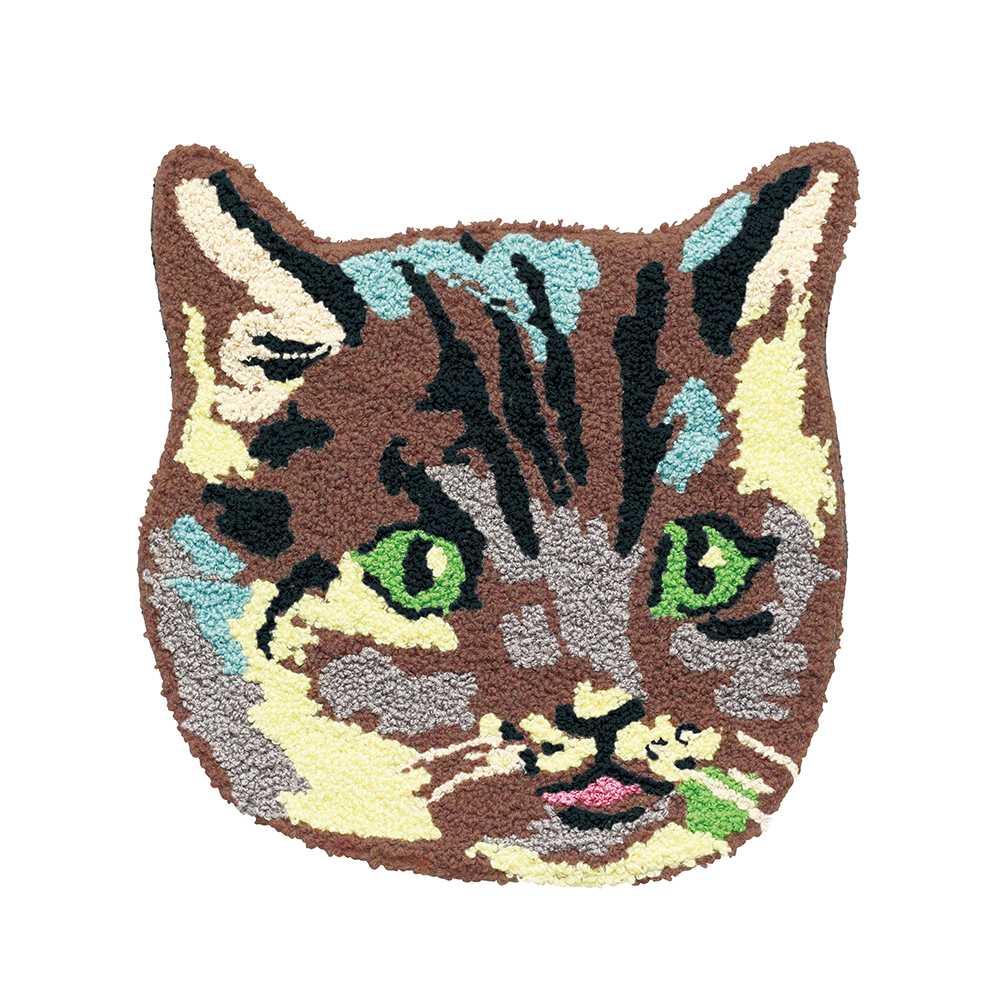 Nathalie Lete Multi mat M Tabby cat