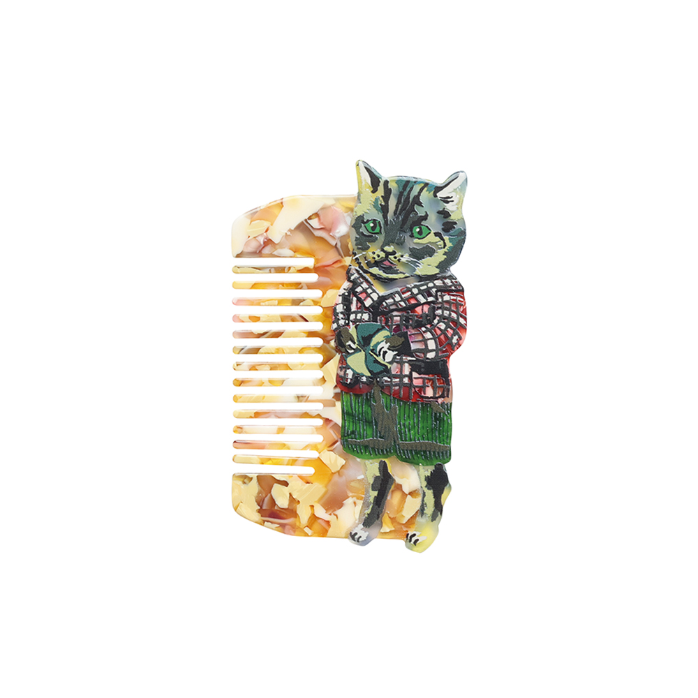 Nathalie Lete Cat Comb Tabby cat