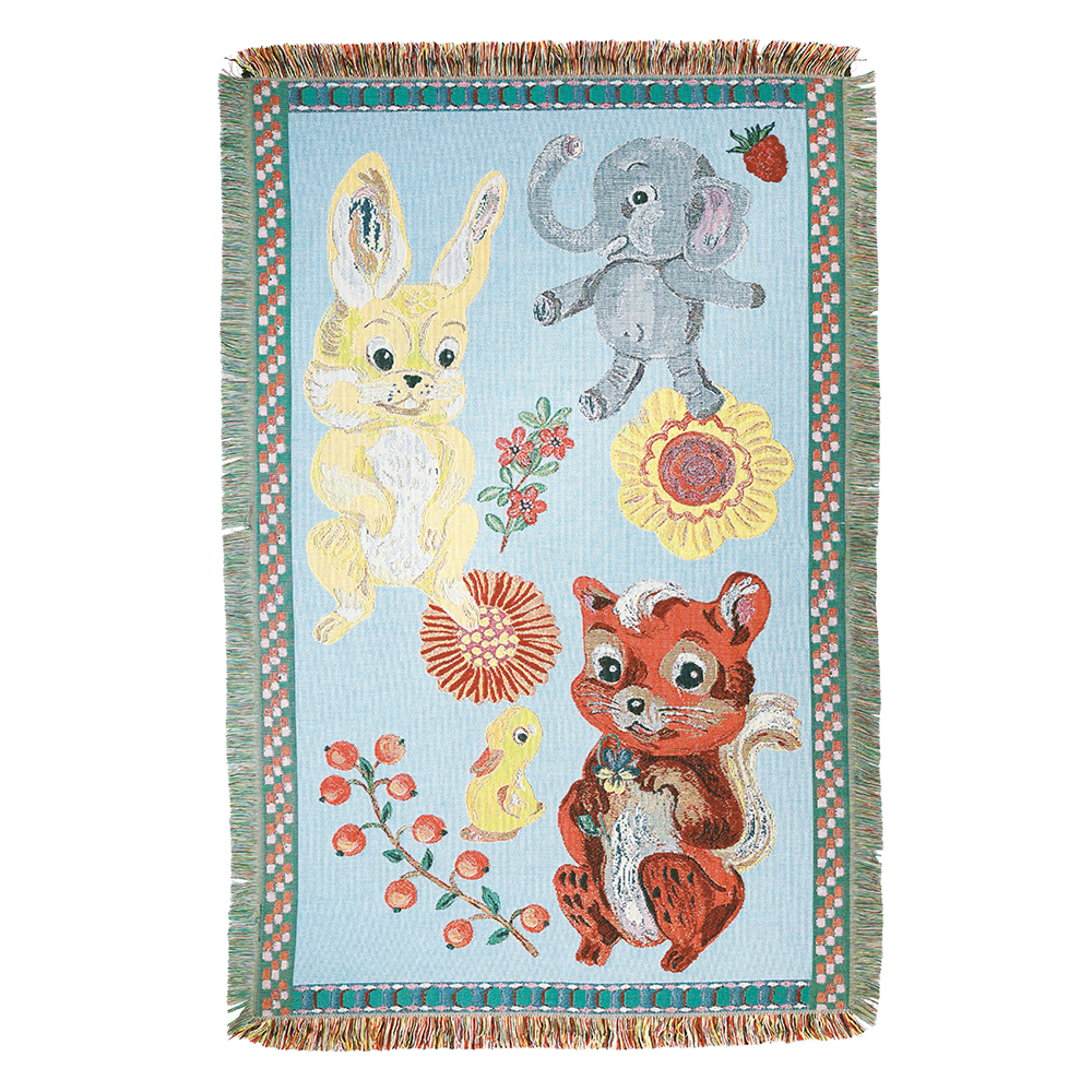 Nathalie Lete Tapestry Rug Squirrel-BL