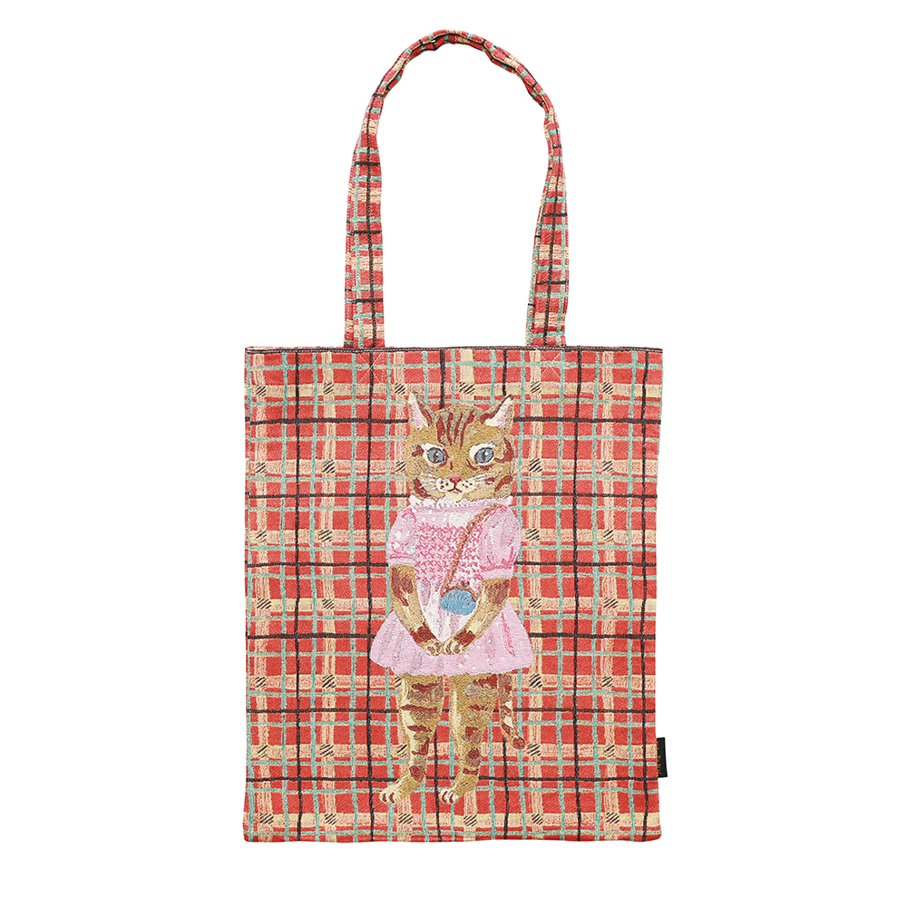 Nathalie Lete Rectangle tote Check×Maya