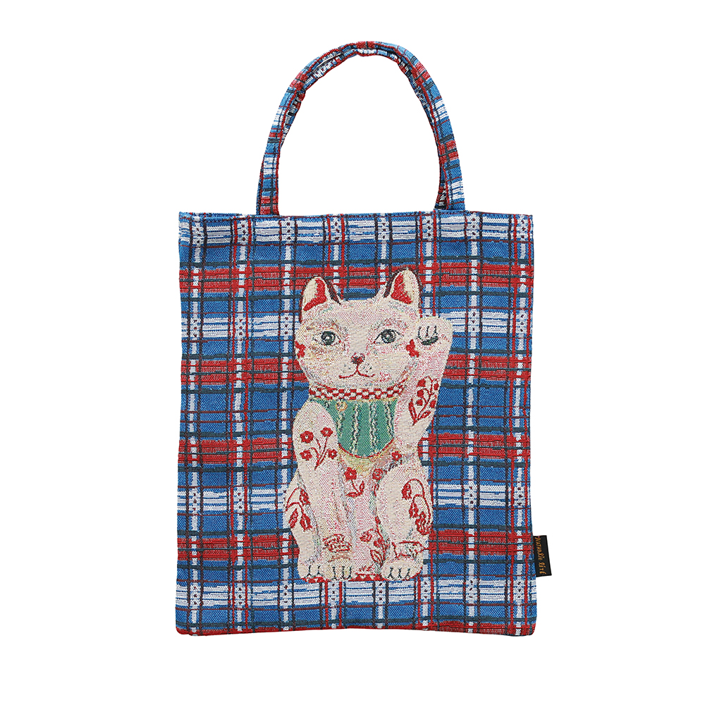 Nathalie Lete Mini Bag Check×Lucky cat