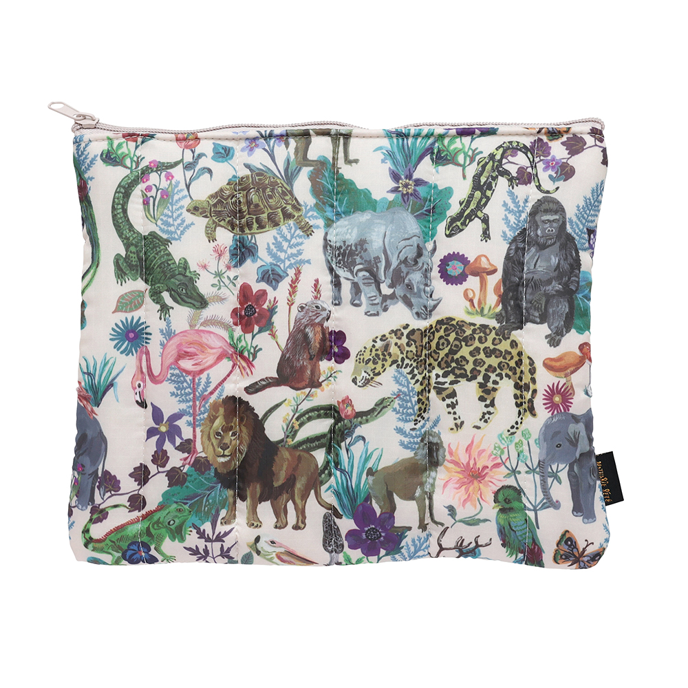 Nathalie Lete Quilted Multi Pouch Jungle