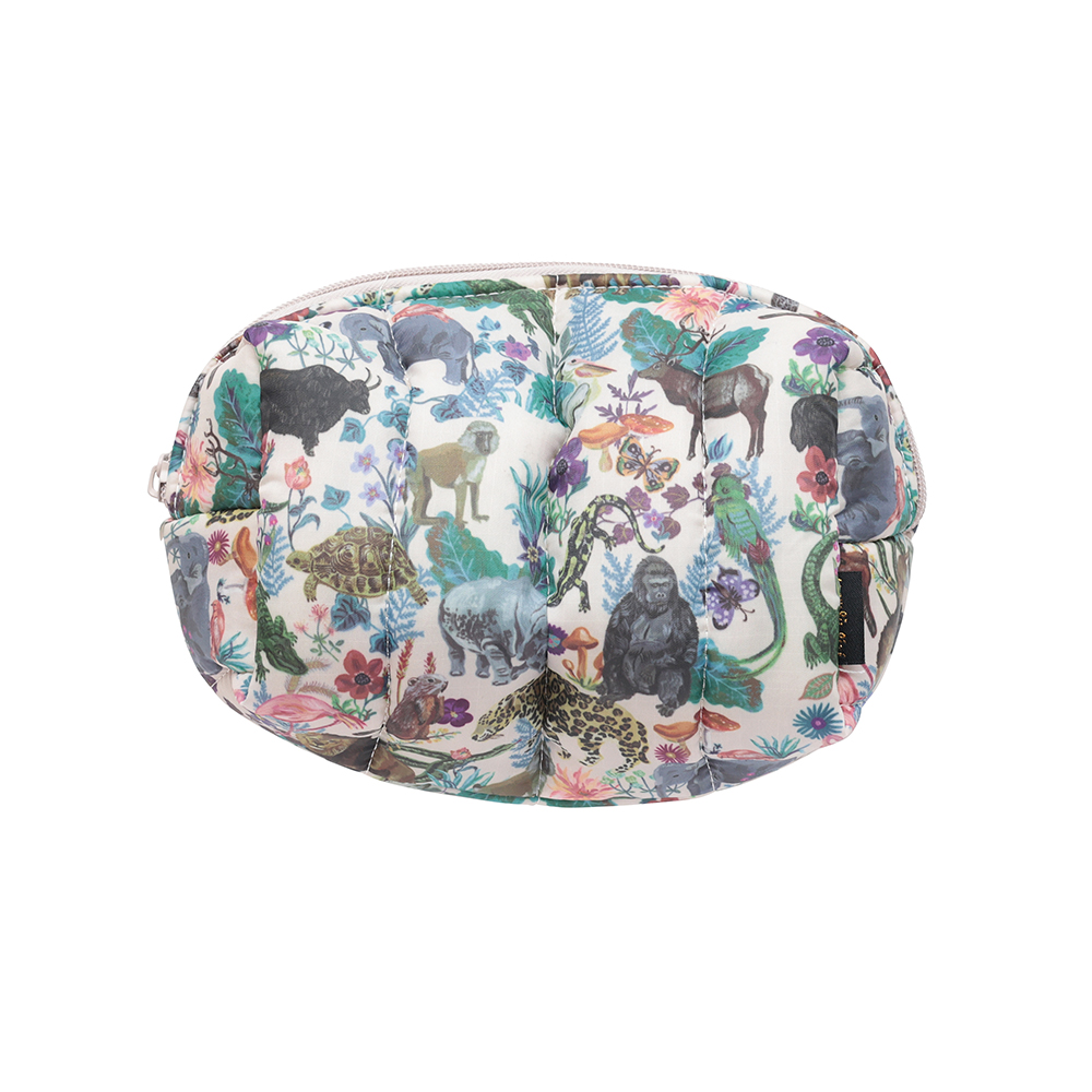 Nathalie Lete Quilted Box Pouch Jungle