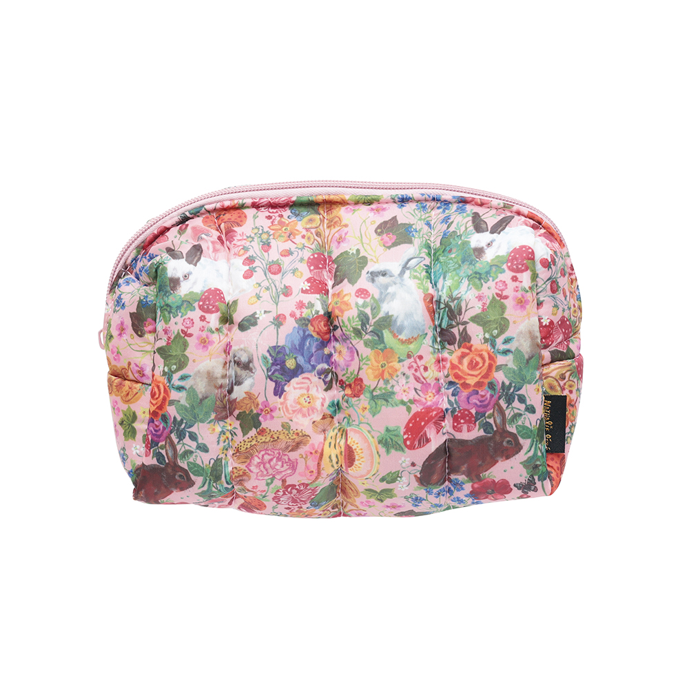 Nathalie Lete Quilted Box Pouch Rabbits