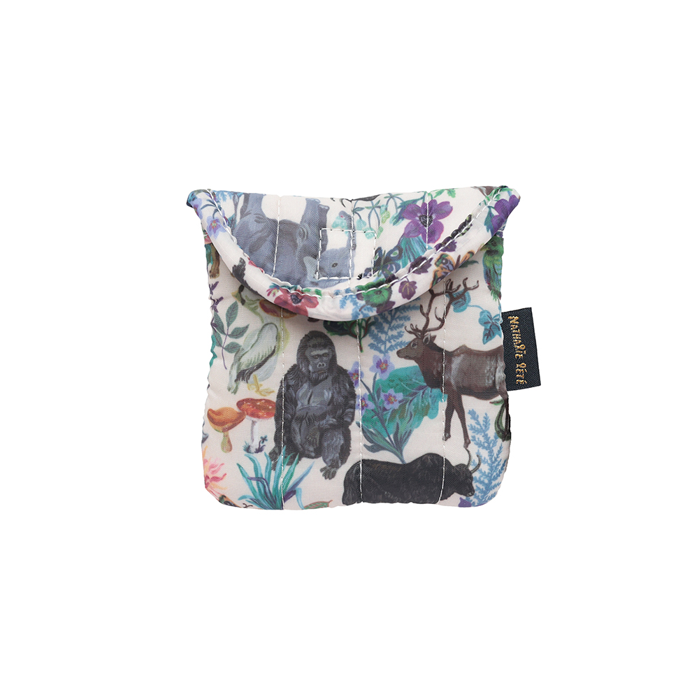 Nathalie Lete Quilted Mini Pouch Jungle