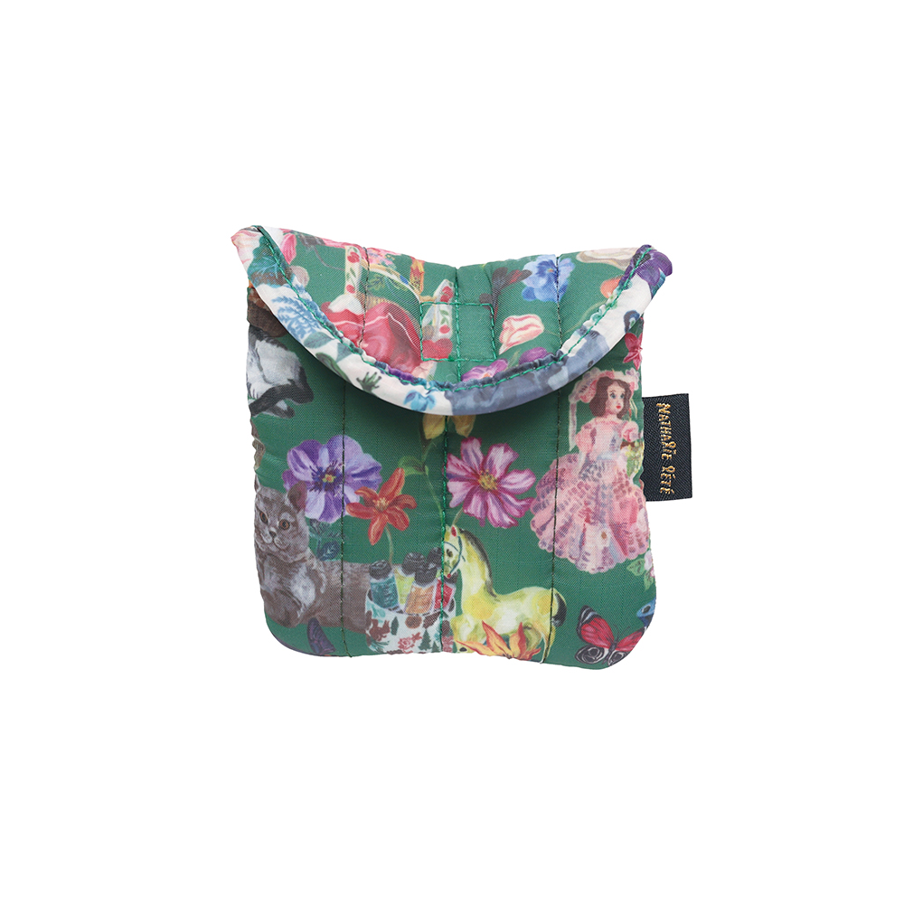 Nathalie Lete Quilted Mini Pouch Cats