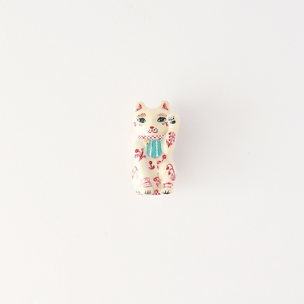 Nathalie Lete Brooch Lucky cat