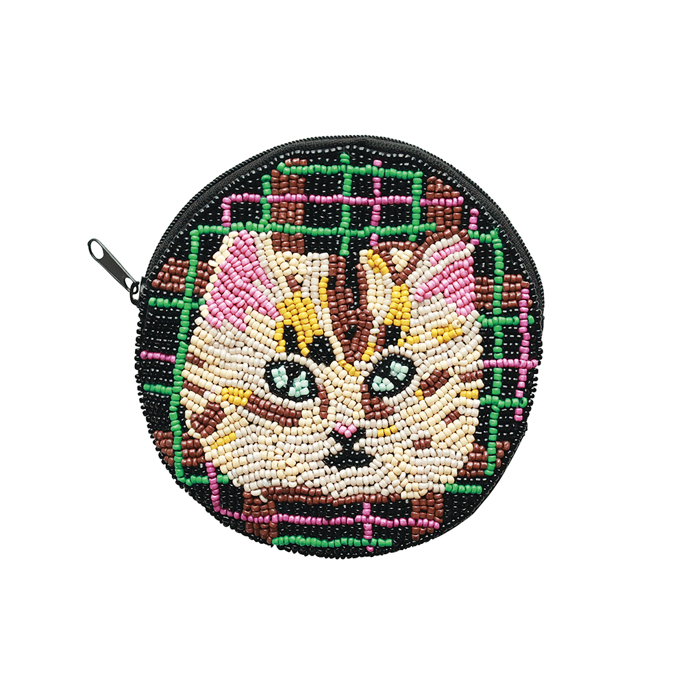 Nathalie Lete Beads pouch Blue eye