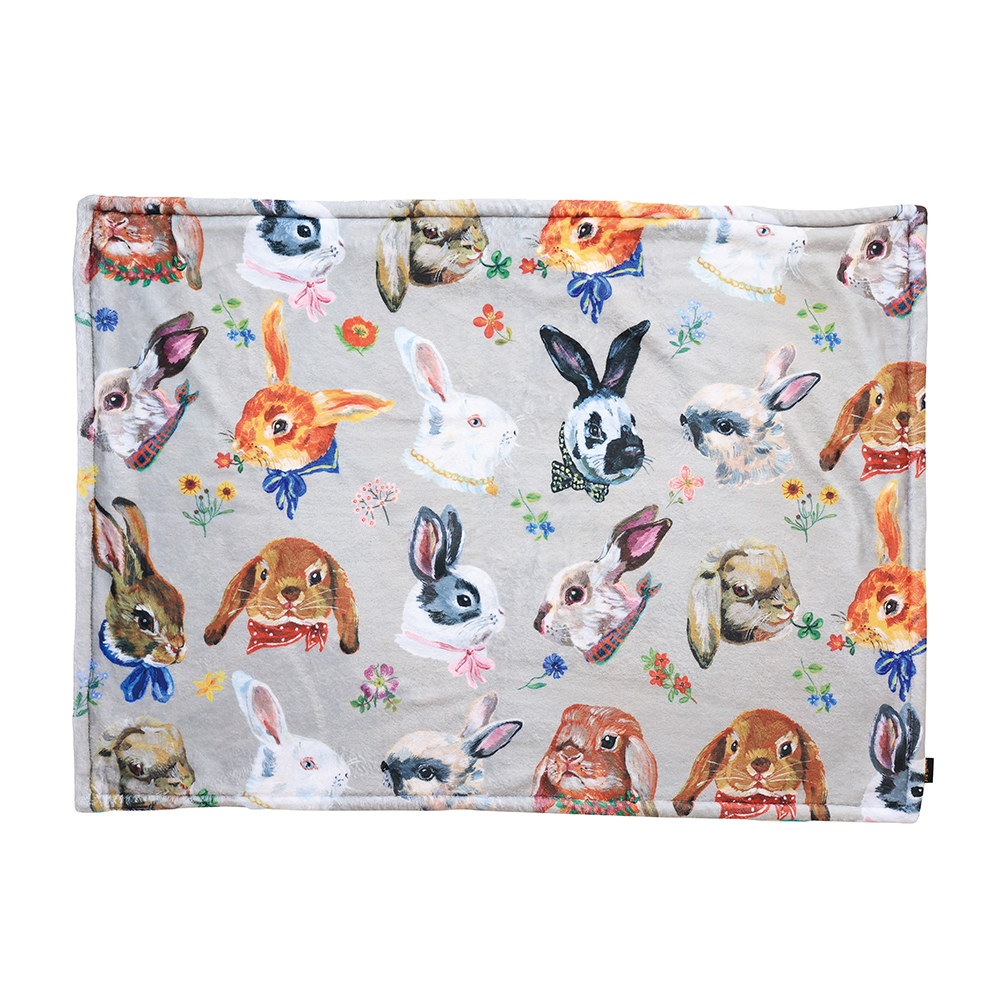 Nathalie Lete Double layer Blanket Rabbits-GY