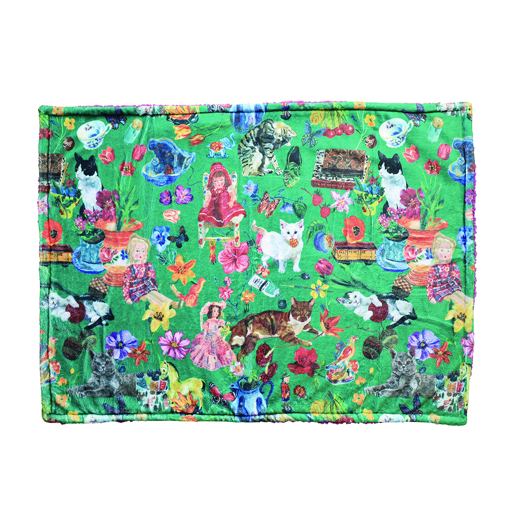 Nathalie Lete Boa Blanket Cats