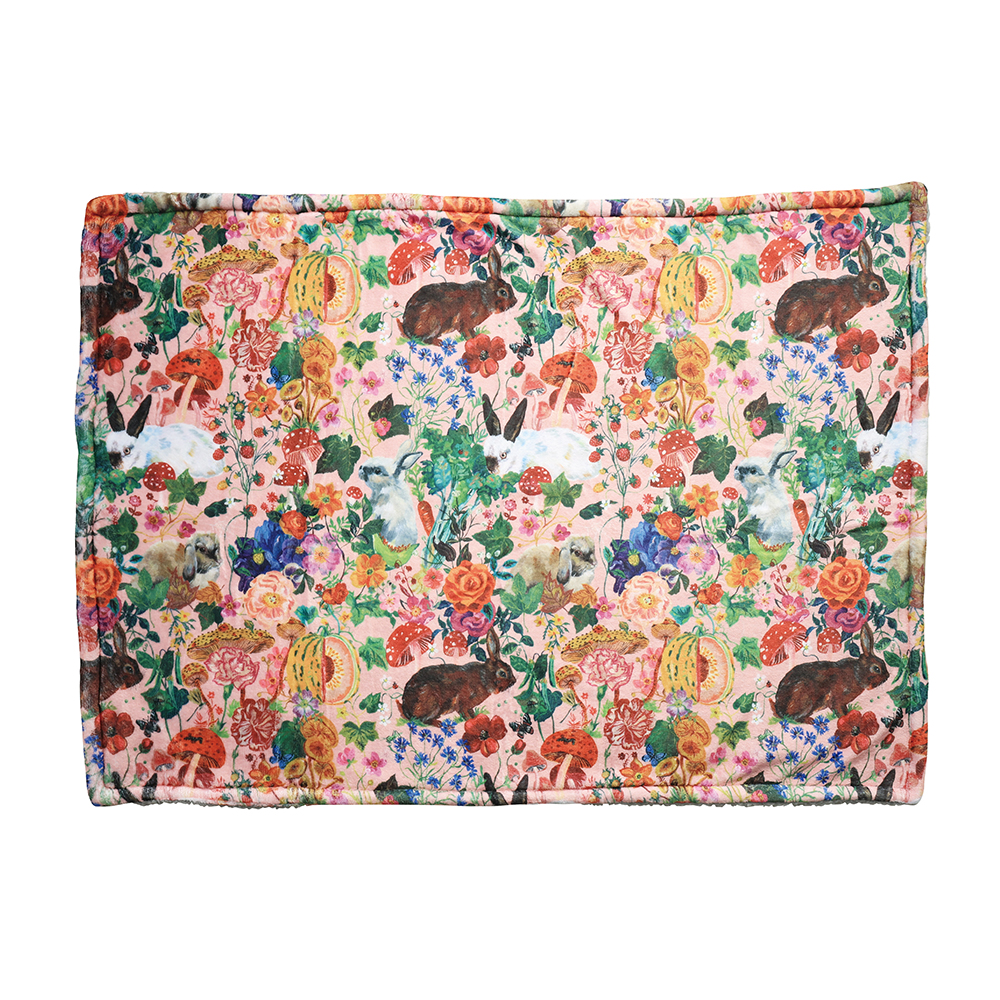 Nathalie Lete Boa Blanket Rabbits