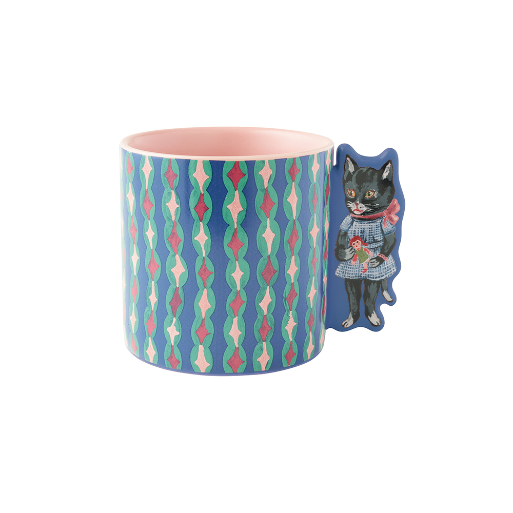 Nathalie Animal Hand mug Black cat