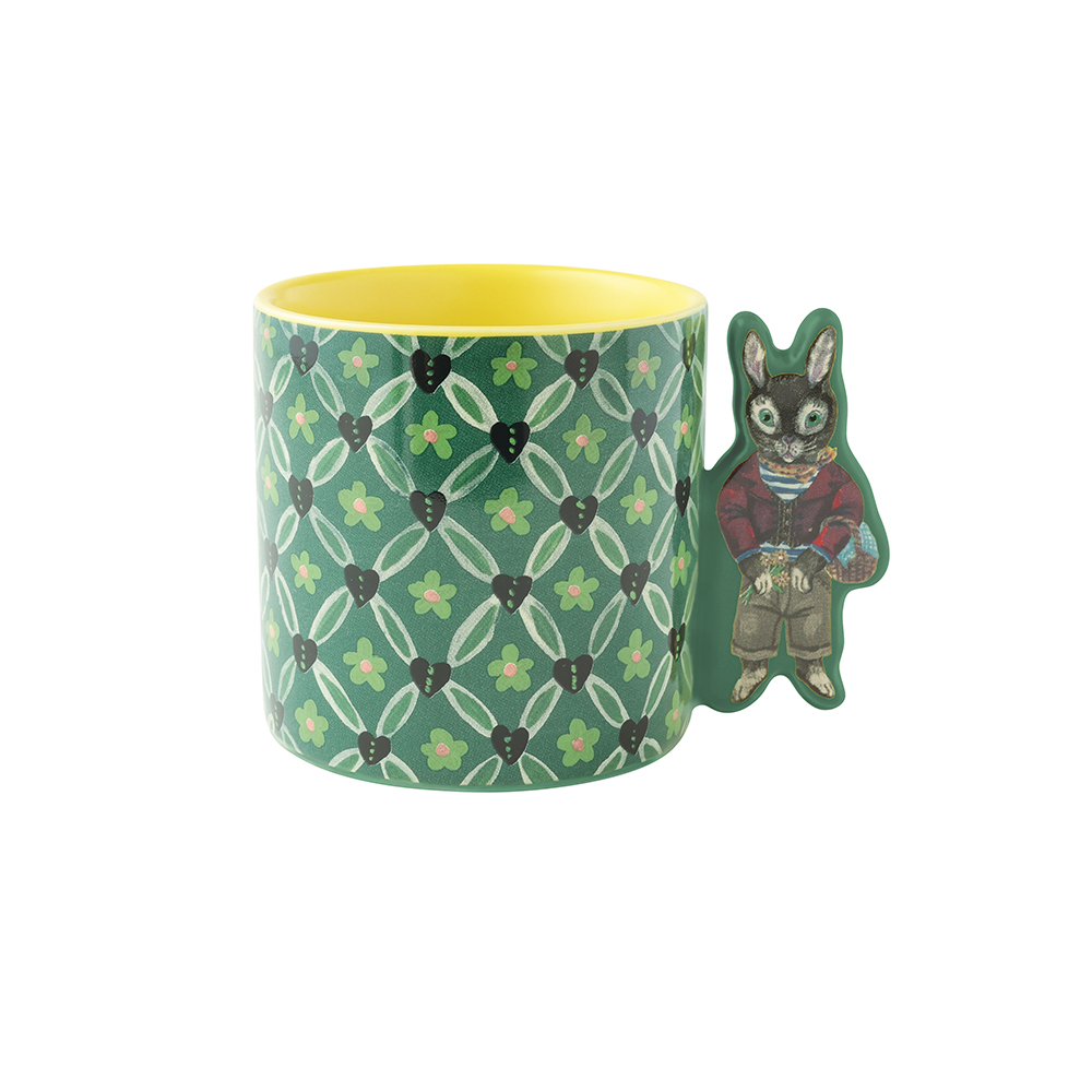 Nathalie Animal Hand mug REGLISSE
