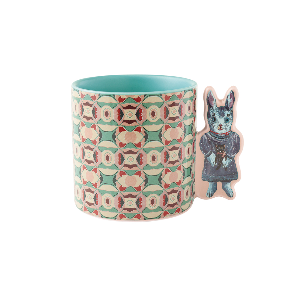 Nathalie Animal Hand mug BLANCHE