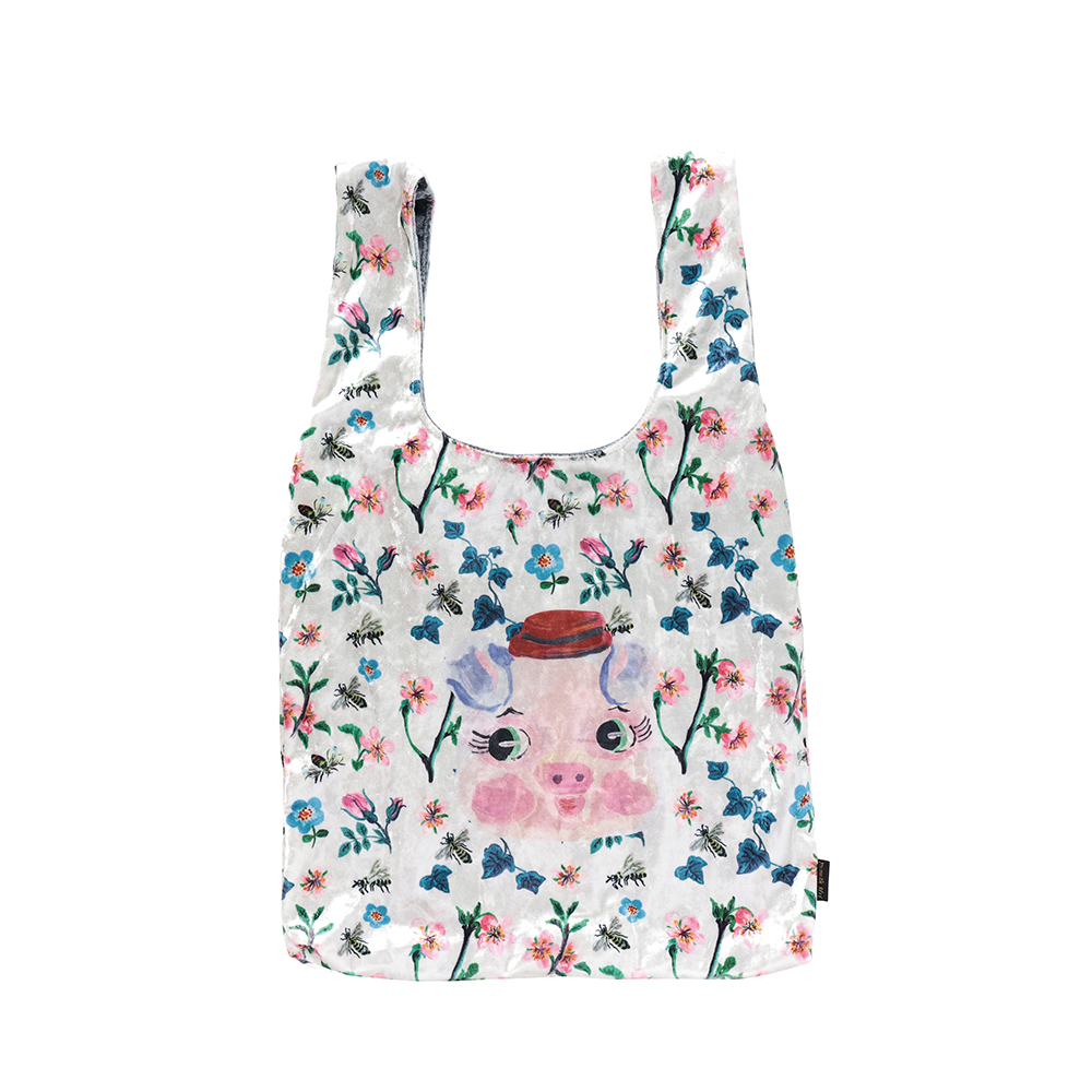 Nathalie Lete Face Velour bag Pig