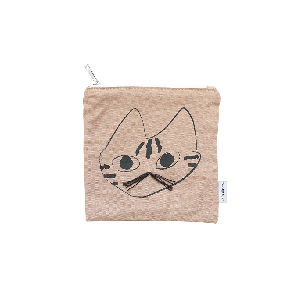 Yamabatosha Cat Whisker Flat Pouch  Shima