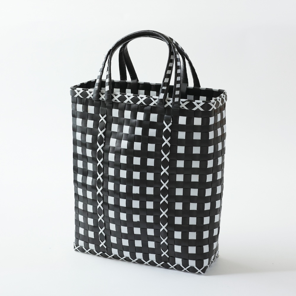 【11月16日受注締切/4月納品予定】Myanmar bag S BK×WH