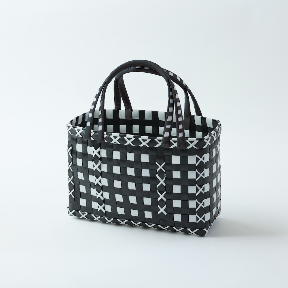 【11月16日受注締切/4月納品予定】Myanmar bag SS BK×WH