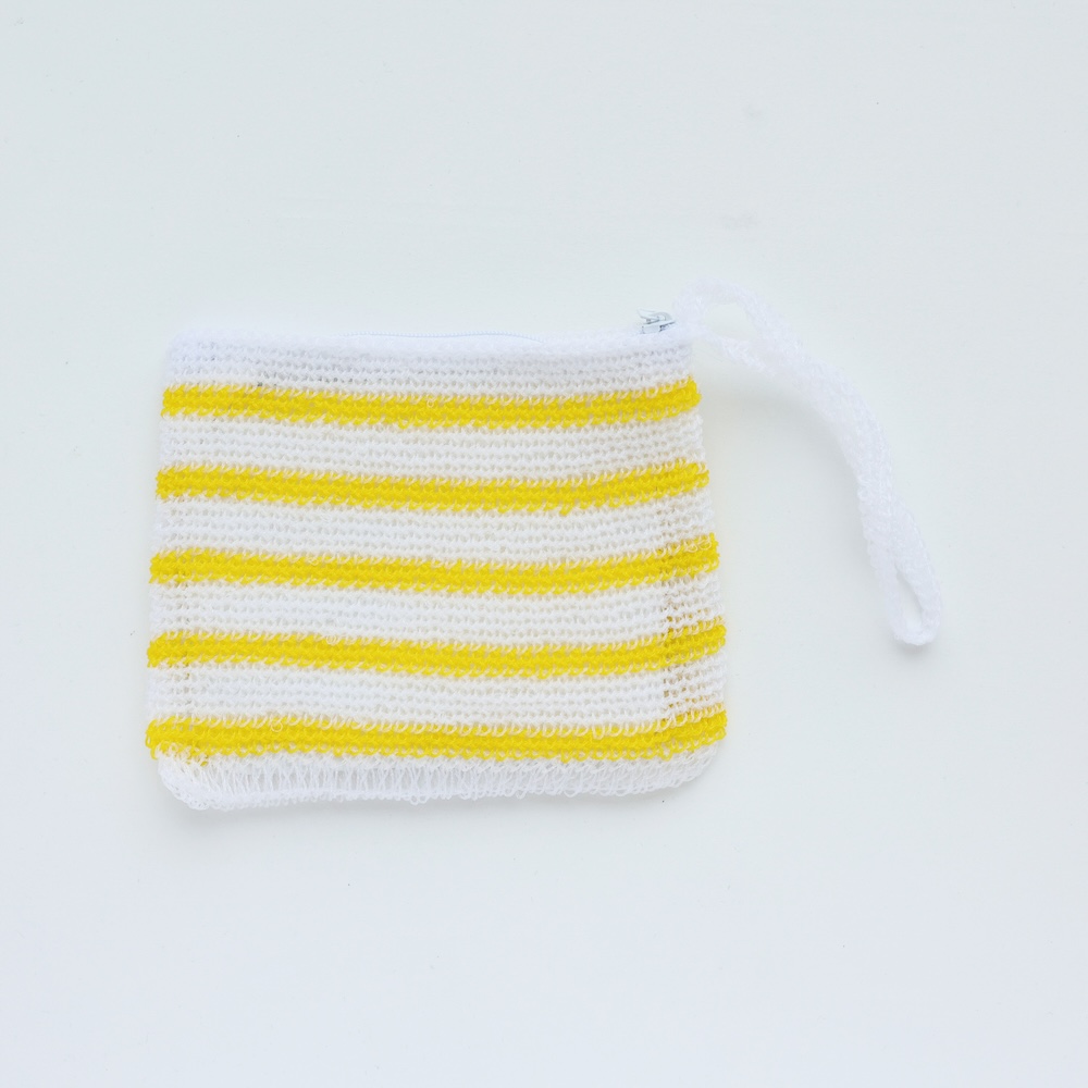 【11月16日受注締切/4月納品予定】Net Pouch S Stripe WH×YE