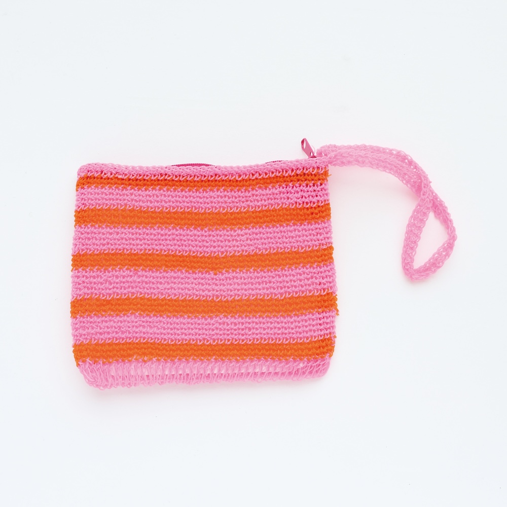 【11月16日受注締切/4月納品予定】Net Pouch S Stripe PK×OR