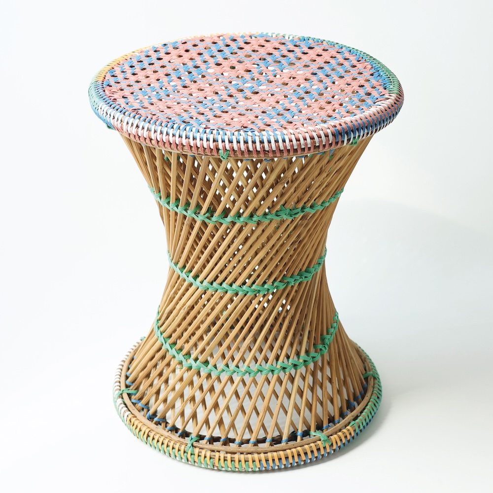 【11月16日受注締切/4月納品予定】Plastictape Stool L Multi color PK×BL