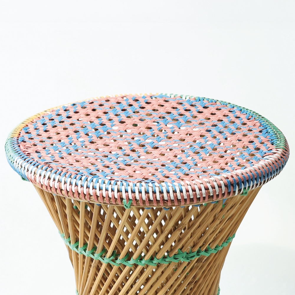 【11月16日受注締切/4月納品予定】Plastictape Stool M Multi color PK×BL