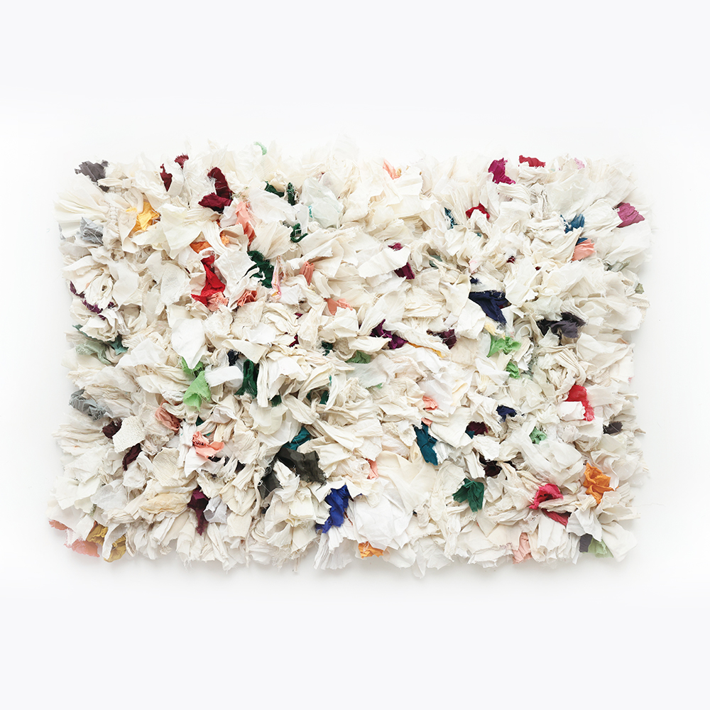India Bushy Rug L Whitish