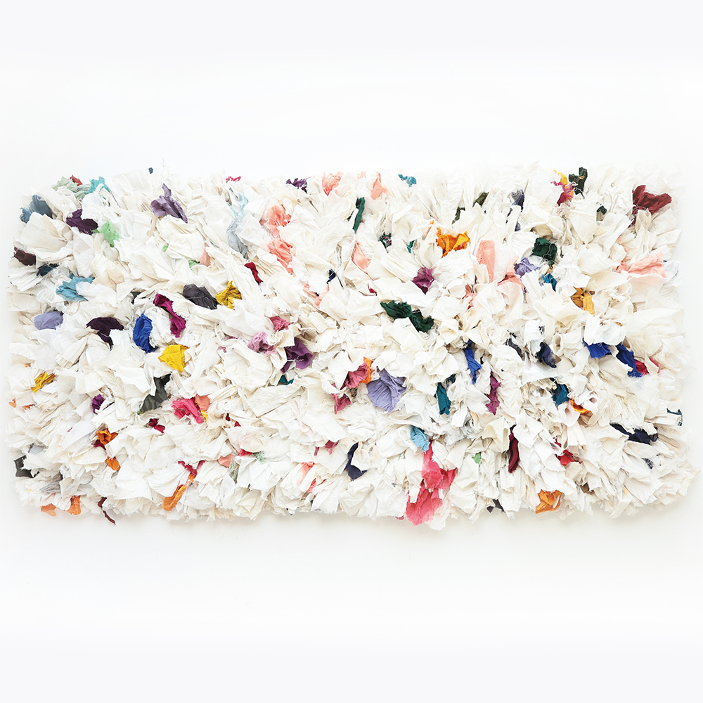 India Bushy Rug LL Whitish