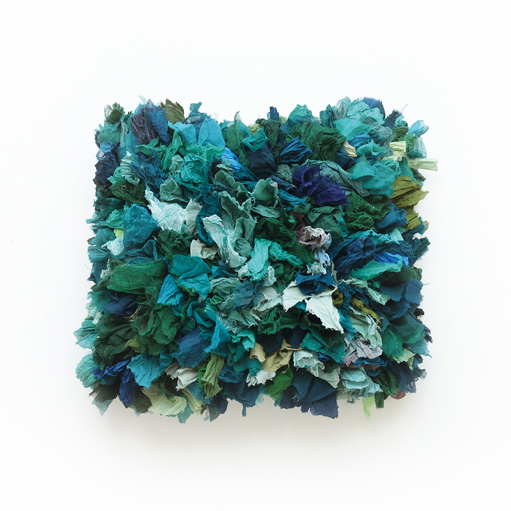 India Bushy Cushion cover Greenish