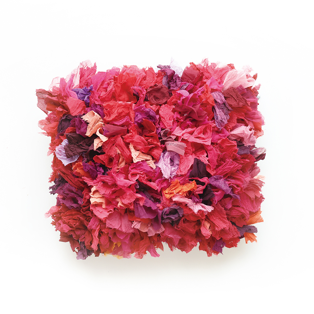 India Bushy Cushion cover Reddish