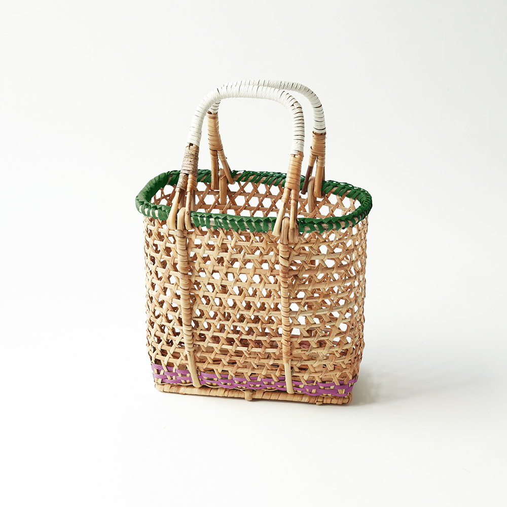 Rattan basket S GR×PU