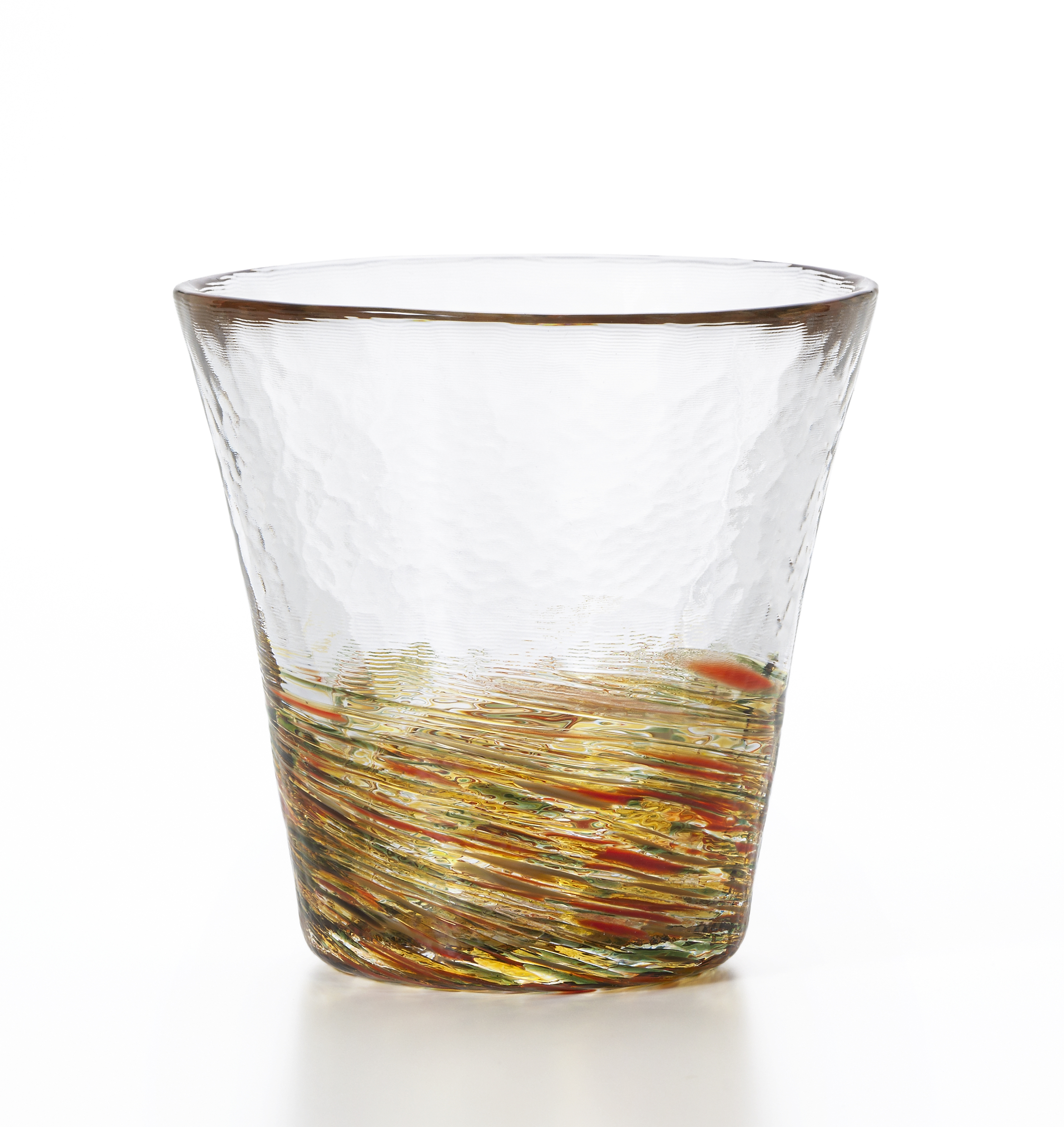 津軽びいどろ 六の色 グラス 山